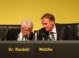 Rauball und Watzke beraten sich