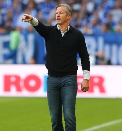 Jens Keller war hingegen voll zufrieden mit seinem Team Jens Keller war hingegen voll zufrieden mit seinem Team
