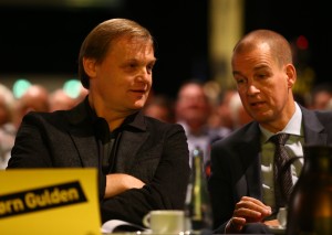 Ebenfalls neu: Björn Gulden von Puma, hier mit Carsten Cramer