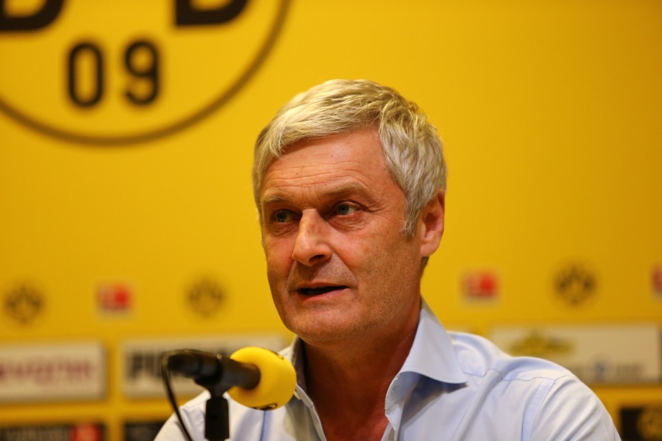 Veh auf der letzten Pressekonferenz beim BVB