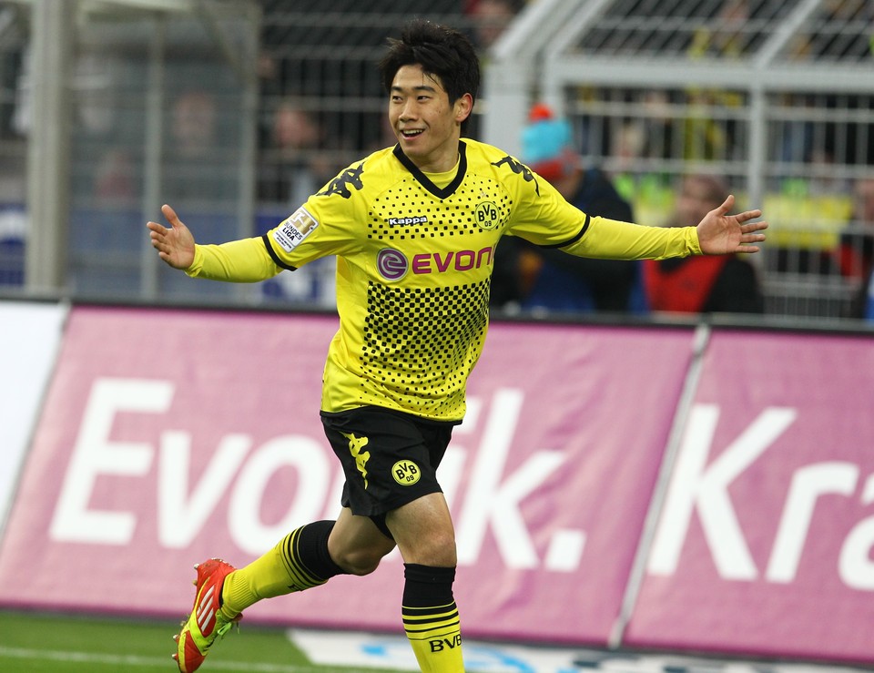 Shinji in Jubelpose - hoffentlich auch gegen Freiburg