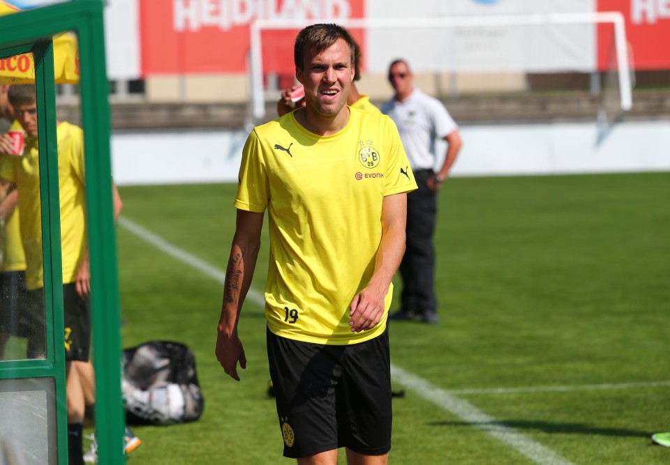 Kevin verlässt den Trainingsplatz- zufrieden!