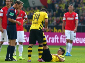Jojic and Kagawa prior to his substitution