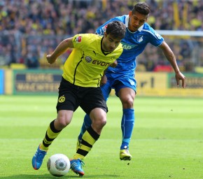 Duell am Samstagnachmittag beim Spiel BVB - Hoppenheim