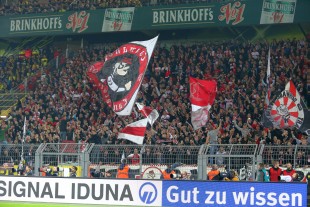Starker Auftritt: Die Stuttgarter Fans im Gästeblock