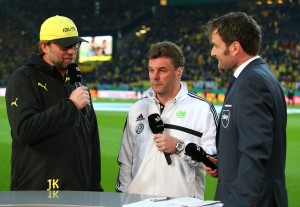 Jürgen Klopp und Dieter Hecking vor dem Spiel