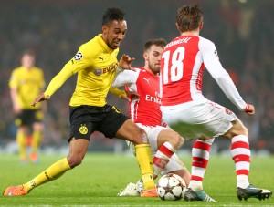 Auba against Arsenal