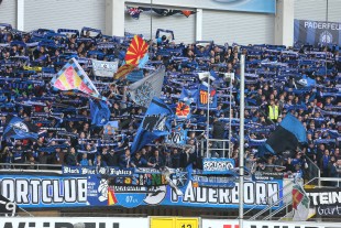 Auch in Paderborn gibt es mittlerweile einen kleinen Fanblock