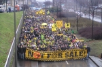 'Not for sale' Demo vor dem Spiel gegen Bochum