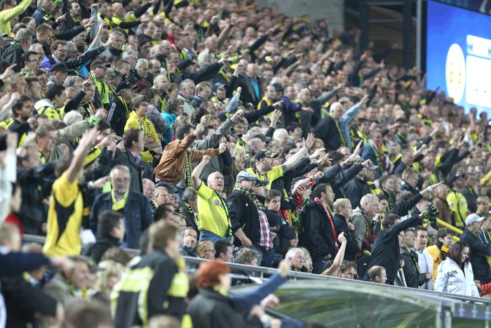 Sitzplatzfans in Dortmund