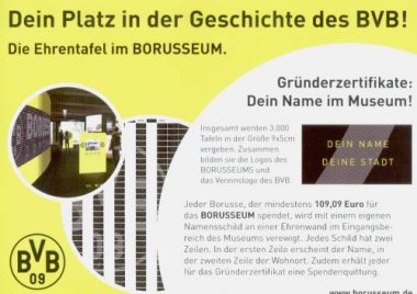 Dein Platz in der Geschichte des BVB