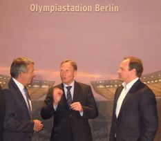 Vorstellung des Pokals in Berlin
