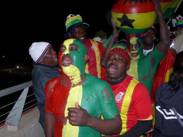 Black Stars Supporters dressed up in style