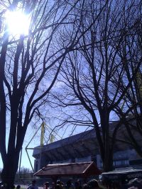 Sonne vor'm Stadion