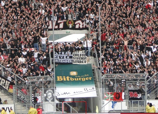 Photo zu Verfügung gestellt von Ultras Frankfurt