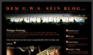 Dem G.W.S. sein Blog