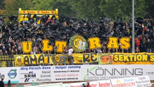 Ultras-Choreo im Gästeblock