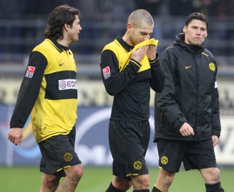 Valdez, Petric and Federico are dissapointed after the match