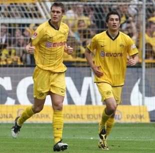 Kehl and Sahin celebrating