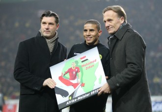 Mo Zidan after the Africa Cup victory with Egypt