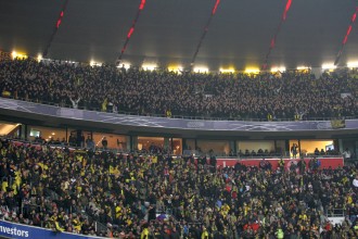 About 8.000 BVB-supporters were yesterday in the Arena Munich