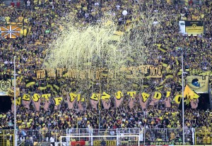 A choreographie to remember the true name of the Westfalenstadion