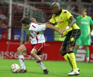 Langerak in goal against Essen