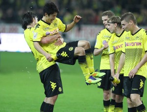 Jubel nach Abpfiff bei Hummels, Kagawa & Co.