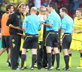 Klopp in seinem Element nach Abpfiif