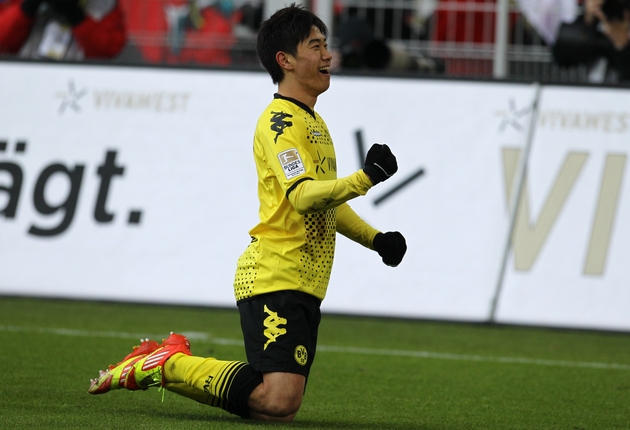 Shinji Kagawa bejubelt seinen Treffer