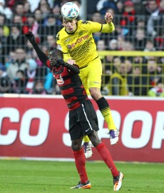 Hummels during the first match in Freiburg