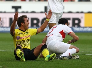 Strittig: Mario Götze hätte einen klären Elfer bekommen müssen