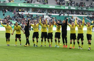 Celebration in Wolfsburg