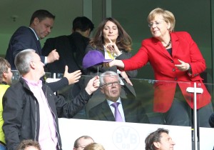 Merkel im Westfalenstadion