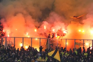 Very amazing pyroshow of the BVB-Ultras