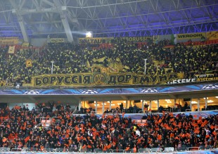 About 2.000 BVB-supporters were in Donezk