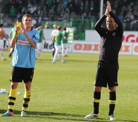 Großkreutz und Weidenfeller nach Abpfiff