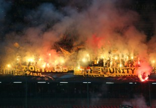 Pyroshow im Gästebereich