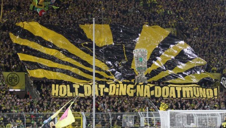 Pokalchoreo zum Spiel gegen Hoffenheim