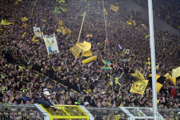 Ausrasten auf der Südtribüne