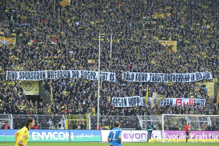 Banners against Hoffenheim - always there