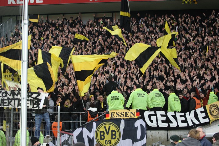Fantastic support the last times in the Muengersdorfer Stadium