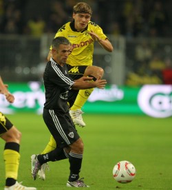 Marcel Schmelzer in the match against Agdam