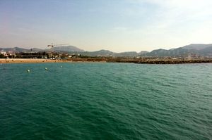 Treffpunkt am Strand in Marseille