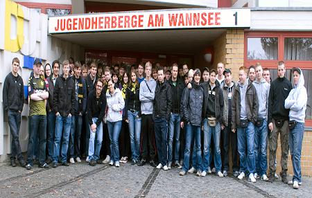 Group of BVB supporters visiting Sachsenhausen