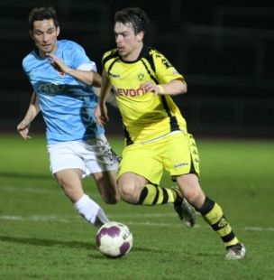 Feulner in action with the reserve in 09/10