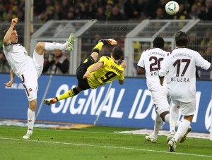 Bicycle kick by Lewandowski