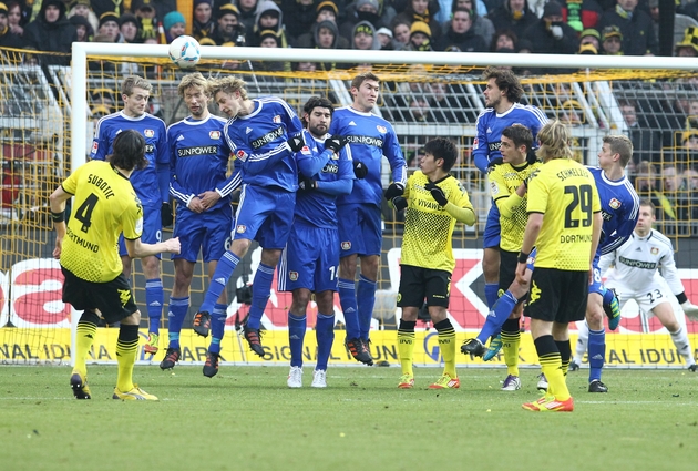 Subotic's freekick