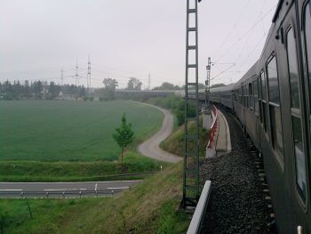 Long train to Freiburg