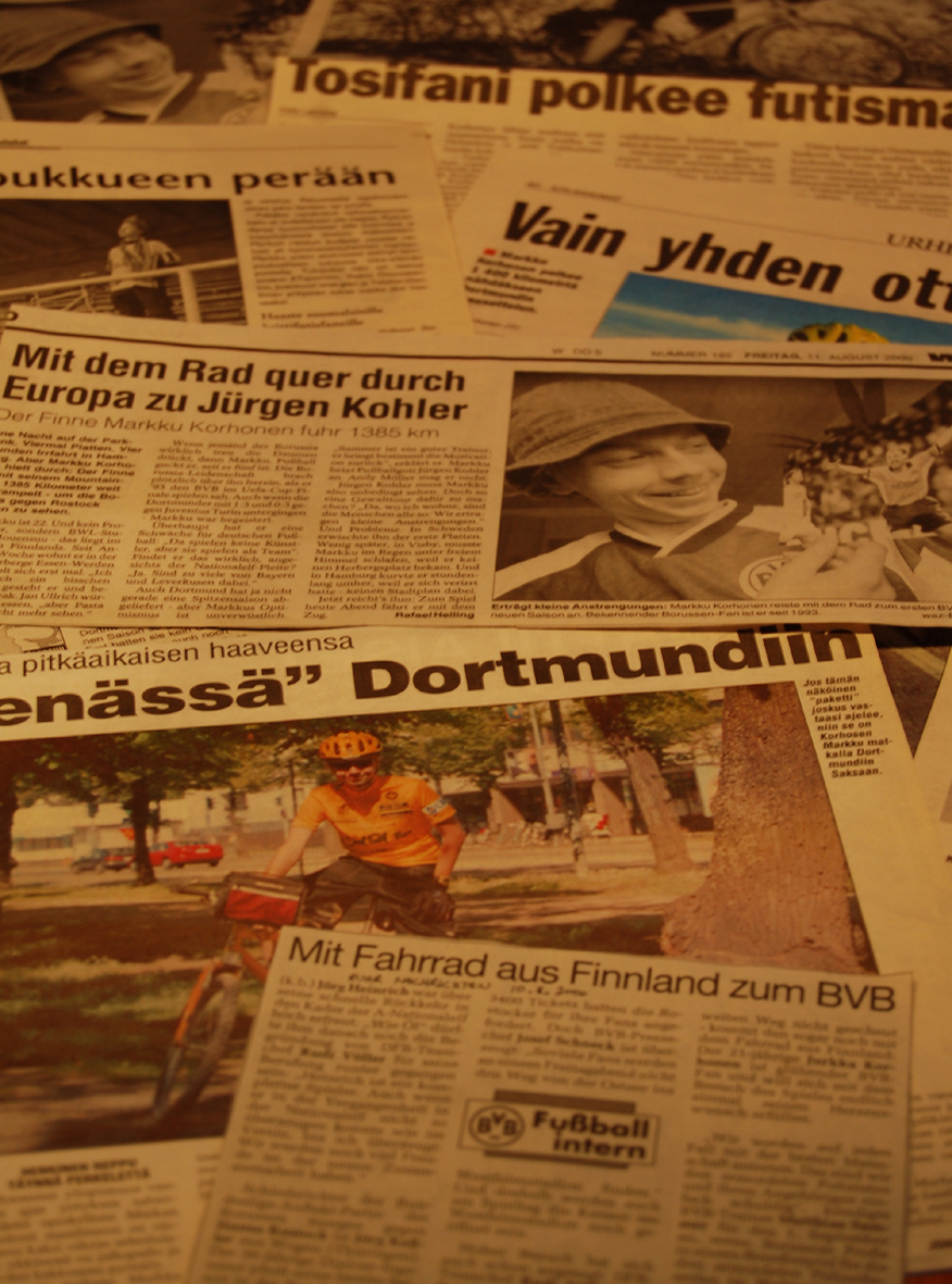 Several newspapers wrote about Markkus special trip